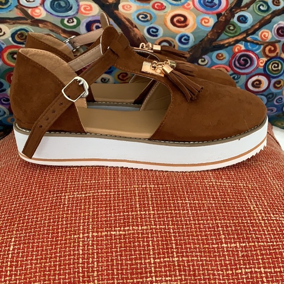 NEW lightweight micro suede soft platform shoes - Picture 2 of 4